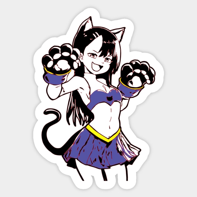 Neko Nagatoro Sticker by OtakuPapercraft